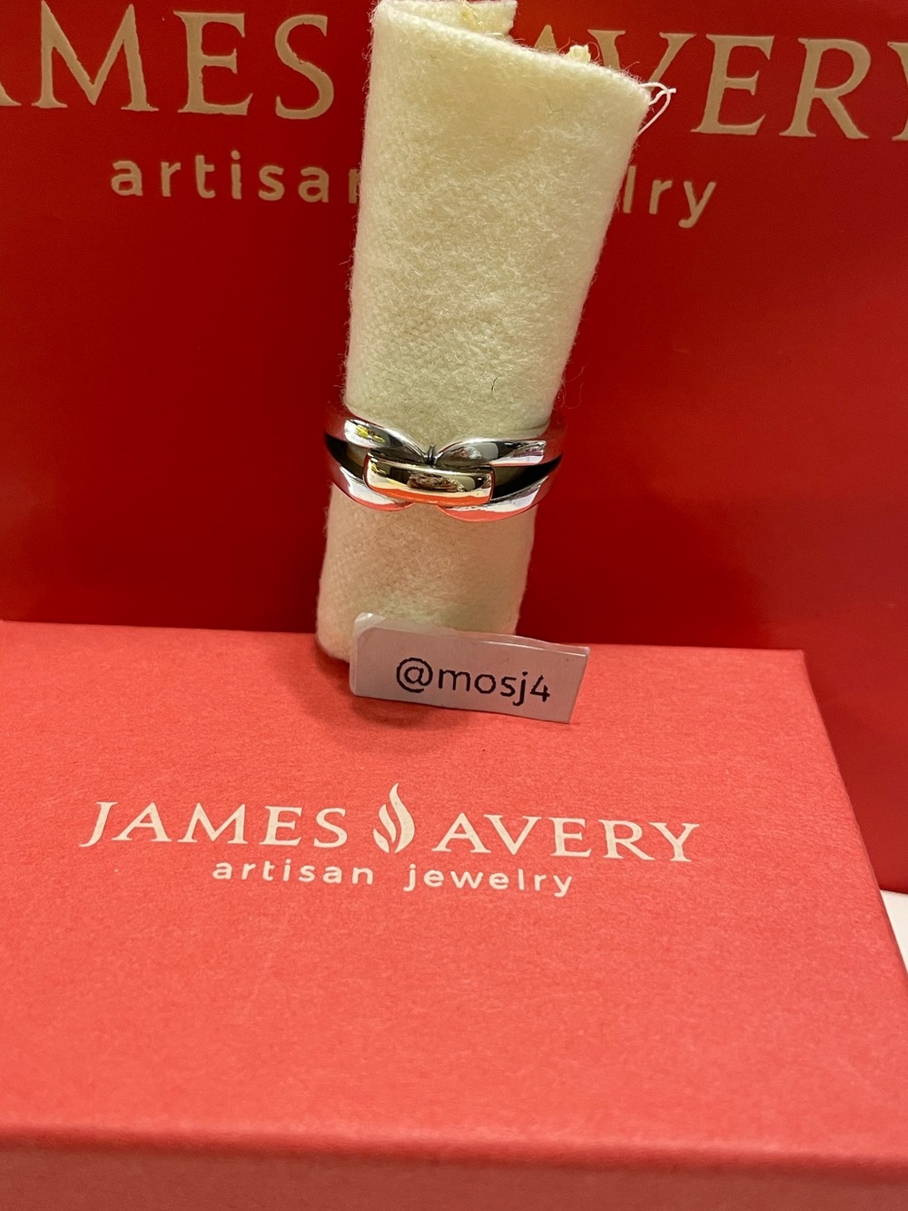 Retired James Avery Enduring Bond Ring
